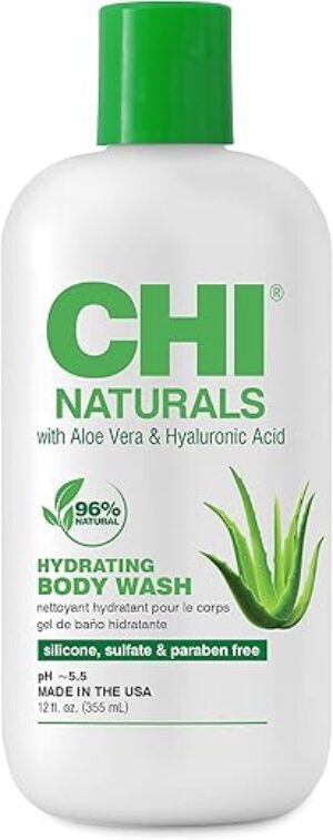 CHI Aloe Vera Hydrating Body Wash, Sulfate-Free, 12 Oz