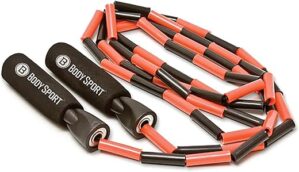 Body Sport Beaded Jump Rope ZZR184, Foam Handles
