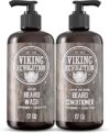Viking Revolution Beard Wash & Conditioner Set With Argan & Jojoba