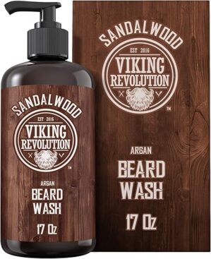 Viking Revolution Beard Wash Shampoo With Argan & Jojoba