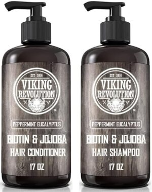 Viking Revolution Biotin Men’s Shampoo & Conditioner Set