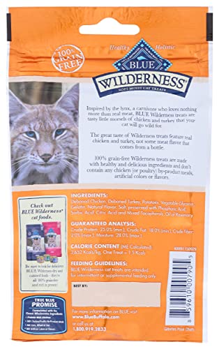 Blue Buffalo Wilderness Soft-Moist Cat Treats, Chicken & Turkey - Image 2
