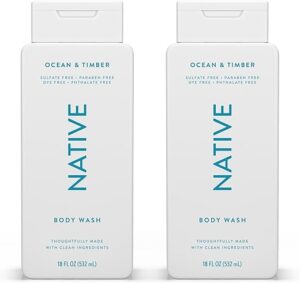 Native Body Wash Ocean & Timber, 18 oz - 2 Pk
