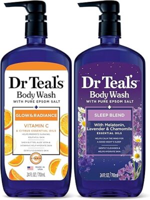 Dr Teal's Body Wash With Epsom Salt & Vitamin C, 24 fl oz