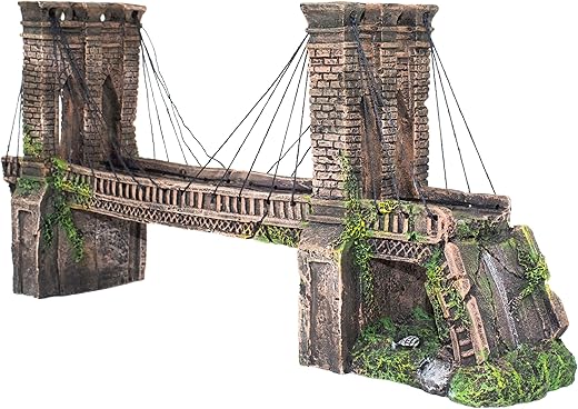 Penn-Plax Brooklyn Bridge Model For Large Aquariums