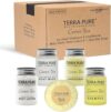 Terra Pure Bulk Hotel Toiletries Set | 1oz Shampoo, Conditioner, Body Wash