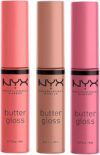 NYX PROFESSIONAL MAKEUP Butter Gloss Lip Gloss – Pack Of 3