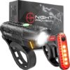 NP NIGHT PROVISION BX-500 Bike Light Set – Rechargeable USB-C Lights