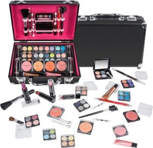 SHANY Carry All Makeup Train Case With Pro Makeup Set