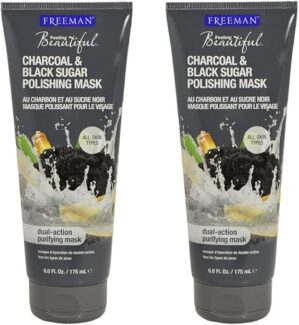 Freeman Charcoal & Black Sugar Polish Mask Set