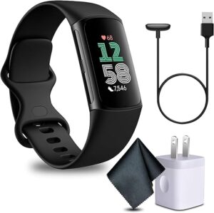 Fitbit Charge 6 Fitness Tracker Smartwatch Bundle