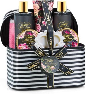 LOVERY Christmas Home Spa Gift Basket Set