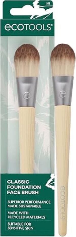 EcoTools Classic Foundation Face Brush, Flat Foundation