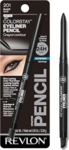 REVLON ColorStay Pencil Waterproof Eyeliner, 201 Black