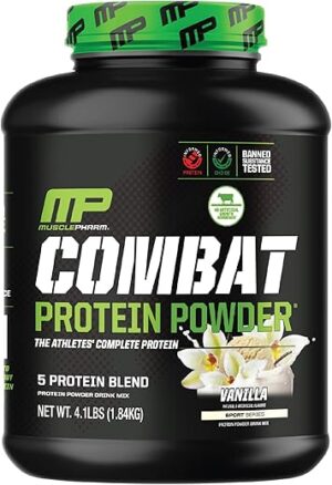 Muscle Pharm Combat Protein Powder, Vanilla Flavor, 4 lb