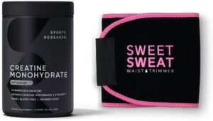 Sports Research Creatine Monohydrate & Waist Trimmer – Medium