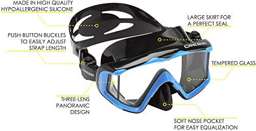 Cressi Panoramic Wide View Mask & Snorkel Kit - Image 2