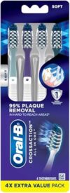 Oral-B CrossAction Toothbrush, Soft, 4 Count