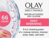 Olay Daily Clean Makeup Removing Wipes, 66 Count