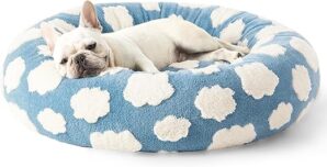 LE SURE Donut Small Dog Bed – Round Cat Bed