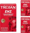TROJAN ENZ Non-Lubricated Condoms, 12 Count