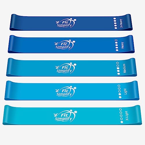 Fit Simplify Resistance Loop Exercise Bands Set, 5-Pack - Image 2