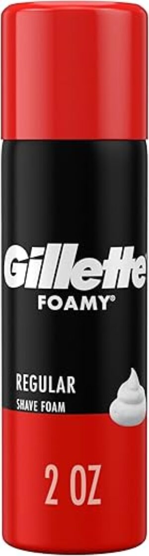 Gillette Foamy Regular Shaving Foam, 2 oz