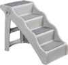 Amazon Basics Foldable Non-Slip Pet Steps, Grey