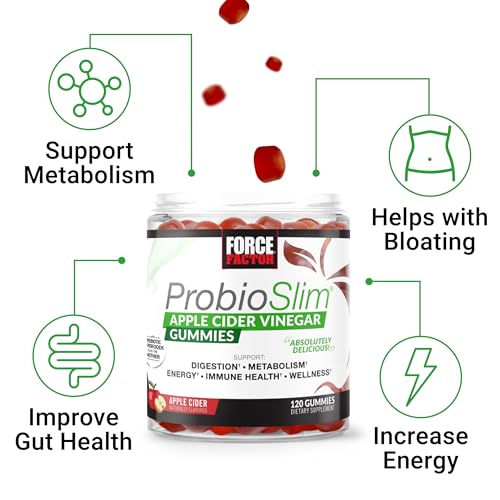 Force Factor ProbioSlim Apple Cider Vinegar Gummies, 120 Count - Image 2