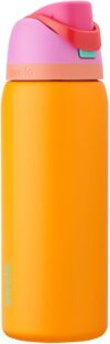 Owala FreeSip Insulated Stainless Steel Water Bottle, 32 oz, Tropical