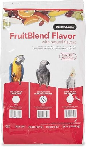 ZuPreem FruitBlend Flavor Pellets For Parrots, 35 lb
