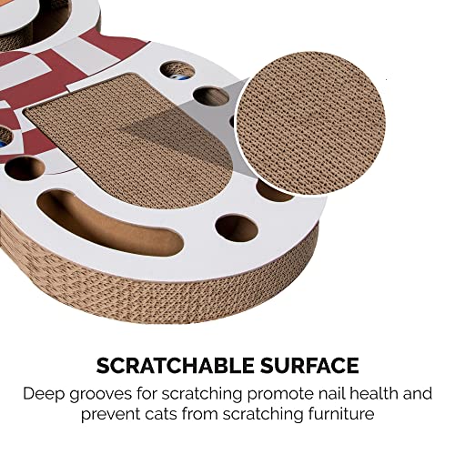 Furhaven Scratching Pad Ball Track Cat Toy - Image 4