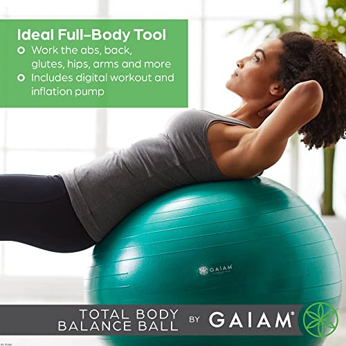 Gaiam Total Body Stability Yoga Ball, Anti-Burst - Image 3