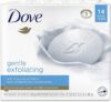Dove Gentle Exfoliating Beauty Bar 3.75 oz, Pack of 14