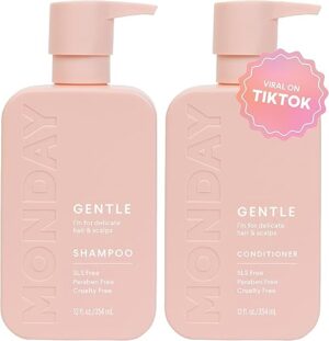 MONDAY HAIRCARE Gentle Shampoo + Conditioner Set, 12oz Each