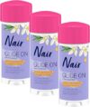 Nair Glide On Hair Removal Cream, 3-Pack