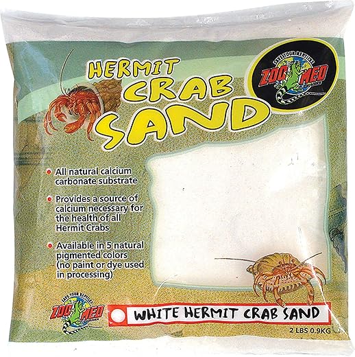 Zoo Med Hermit Crab Sand, White, Set of 12