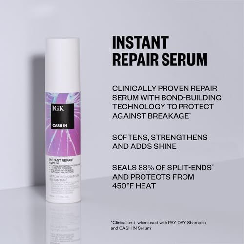 IGK Cash In Instant Repair Serum + Expensive Clear Gloss - Image 3
