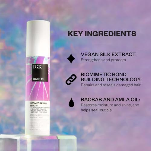 IGK Cash In Instant Repair Serum + Expensive Clear Gloss - Image 4