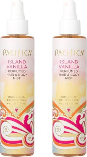 Pacifica Island Vanilla Natural Hair & Body Mist, 12 Fl Oz