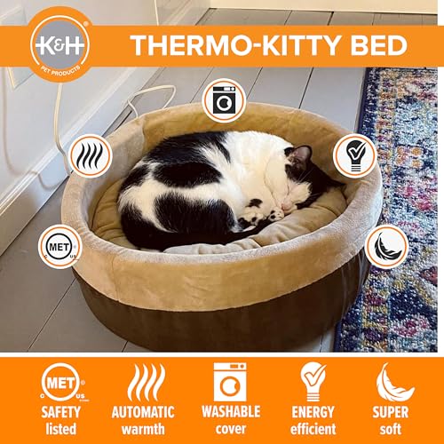 K&H Pet Products Heated Thermo-Kitty Bed For Cats - Image 4