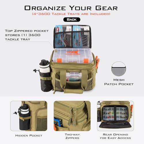 KastKing Fishing Tackle Bags With Trays - Image 3