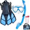 Aisrida Kids Snorkeling Gear Mask And Flippers