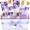 BODY & EARTH Lavender Gift Basket For Women Set