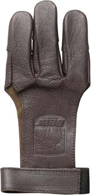 Bear Archery Leather 3 Finger Archery Shooting Glove (ASG101M)