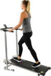 Sunny Health & Fitness Manual Walking Pad Treadmill With Handle
