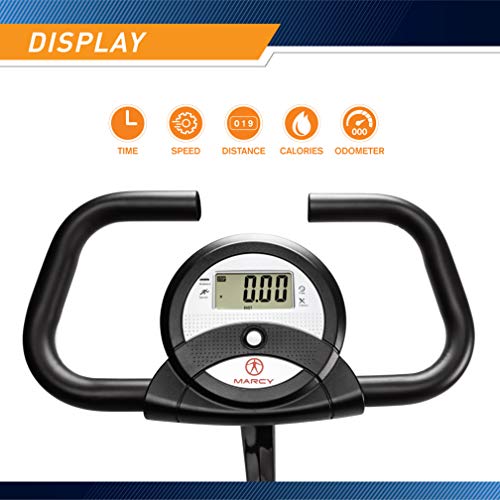 MARCY Foldable Upright Exercise Bike with Adjustable Resistance - Image 3