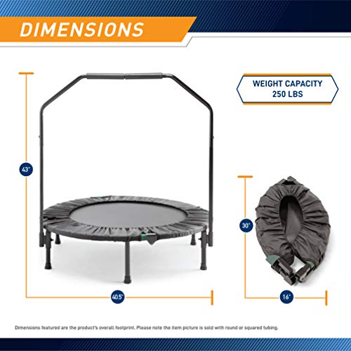 MARCY Trampoline Cardio Trainer With Handle ASG-40 - Image 2