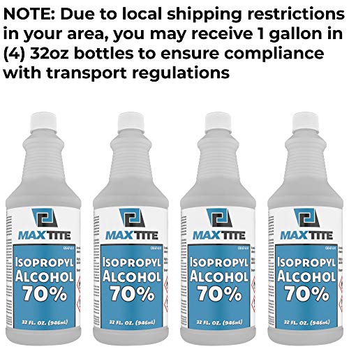 MAXTITE Isopropyl Alcohol 70% (1 Gallon) - Image 3