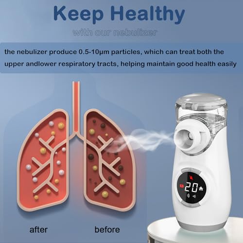 Mayluck Portable Nebulizer With LED Interface And Auto-Cleaning - Image 4
